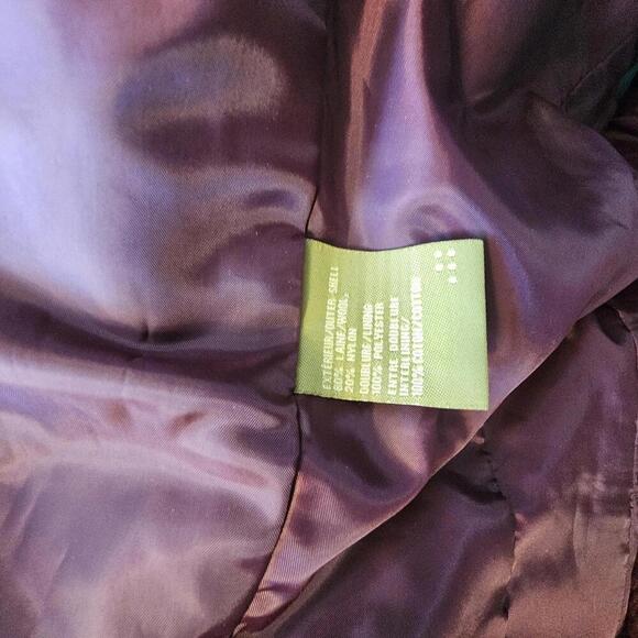 Soi & Kyo Women's Burgundy Peacoat - Picture 7 of 7